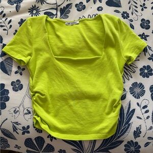 Zara Lime Green Women's Top